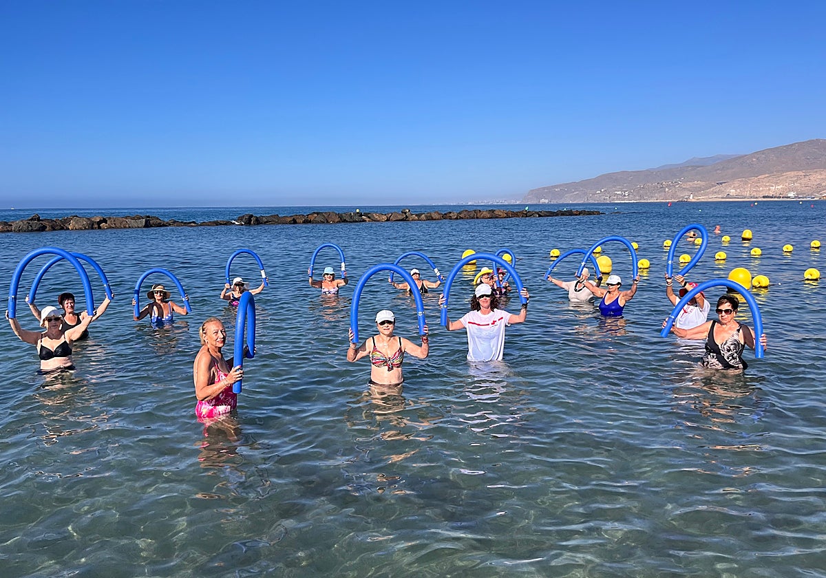 Una de las actividades realizadas en el mar