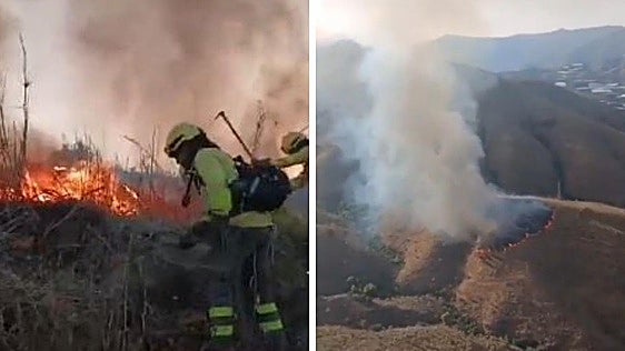 Extinguido el incendio forestal en Molvízar que ha alertado a los vecinos de la Costa