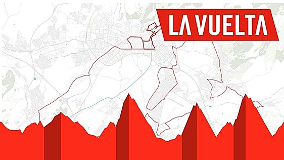 El mapa con el recorrido y todos los cortes de tráfico de La Vuelta en Granada