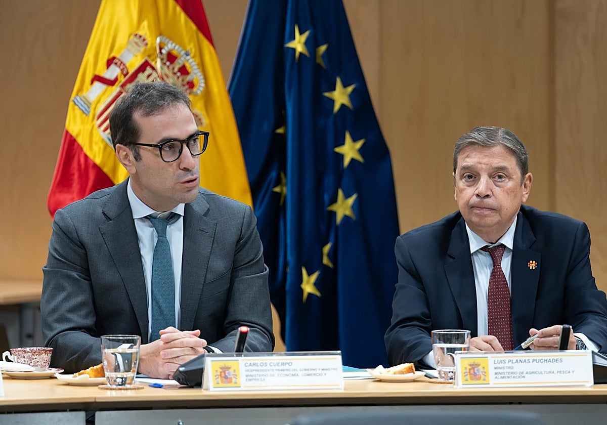 Carlos Cuerpo y Luis Planas.