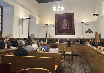 Sala de la sección Primera de la Audiencia Provincial de Granada donde se desarrolla el juicio por el caso Marchelo.