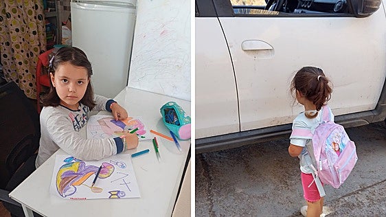 Un taxi llevará al colegio a las dos niñas de Alfornón que estaban sin transporte escolar