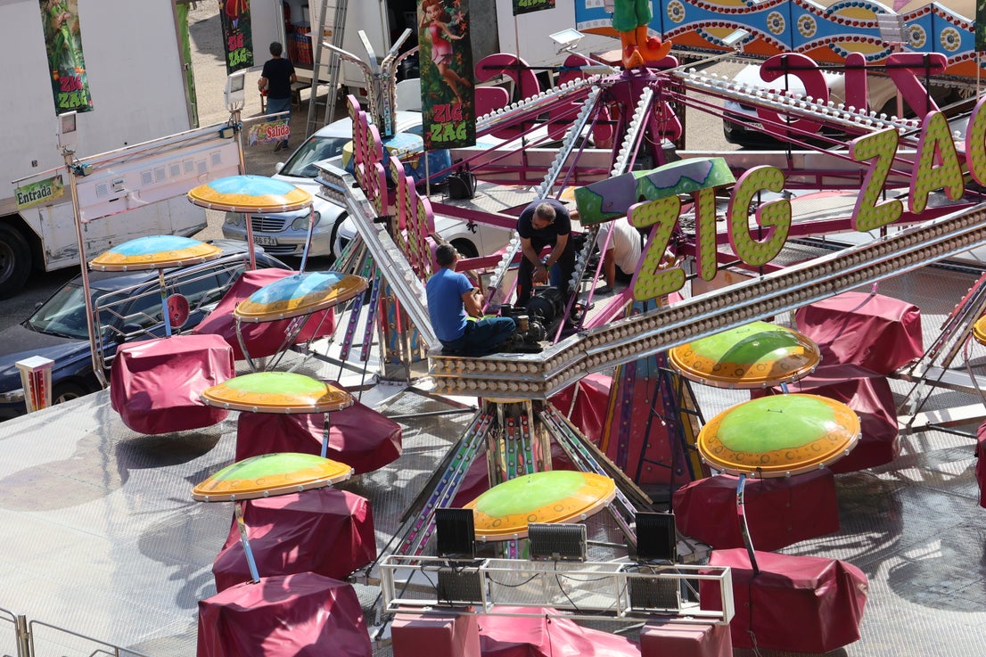 El montaje de la Feria de Jaén, en imágenes