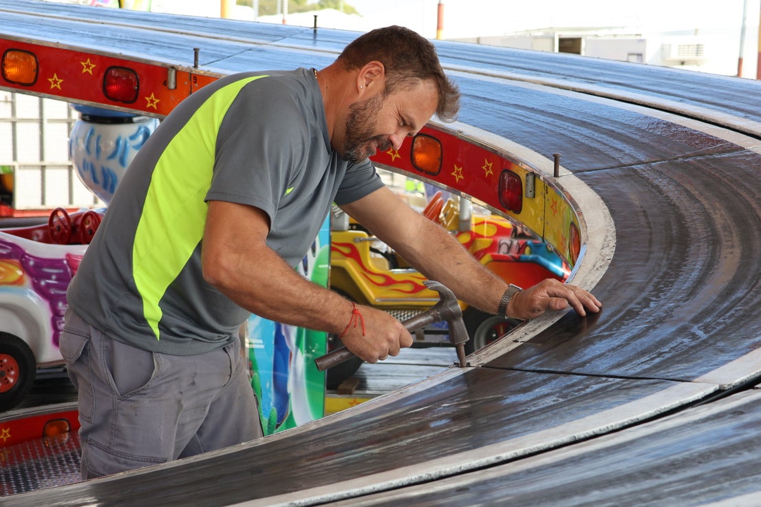El montaje de la Feria de Jaén, en imágenes