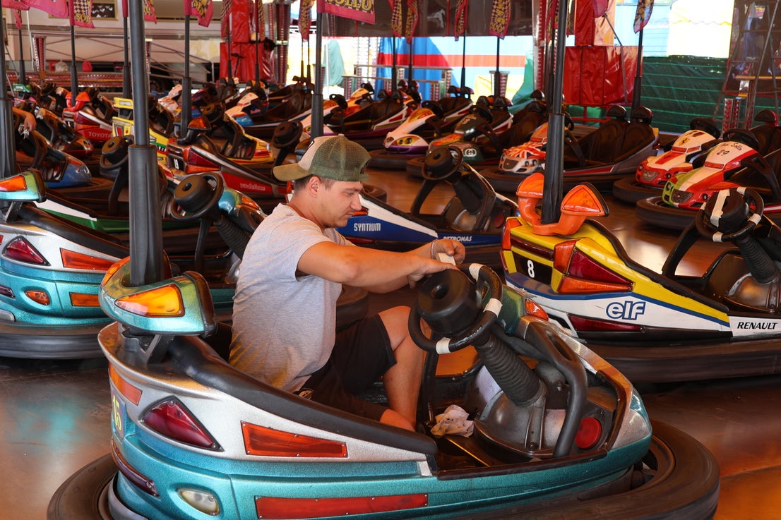 El montaje de la Feria de Jaén, en imágenes
