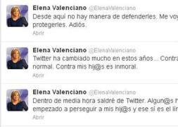 Últimos comentarios de Elena Valenciano en Twitter. / R.C.