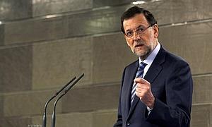 Mariano Rajoy, entre los asistentes al Consejo. / Efe