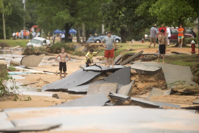 Imagen de los destrozos provocados por el temporal