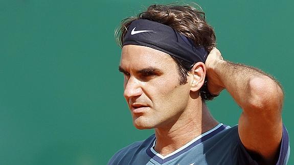 Federer, durante un partido. 