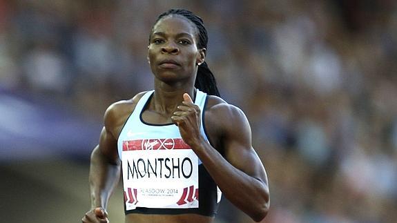 Amantle Montsho, en los Juegos de la Commonwealth 2014. 