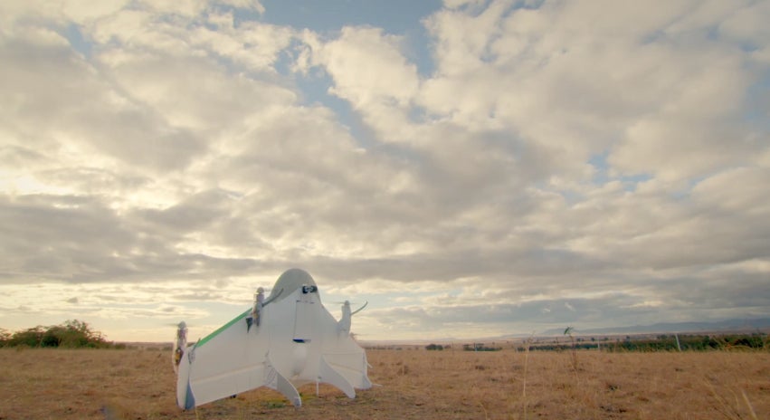 El dron de Google despega en vertical pero vuela como un avión