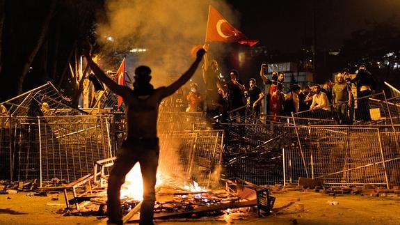 Protestas en Estambul en 2013. 