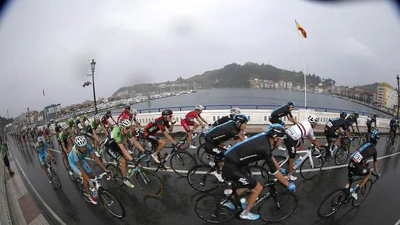Imagen de una etapa previa de la Vuelta. 
