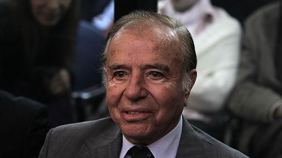 El expresidente argentino Carlos Menem