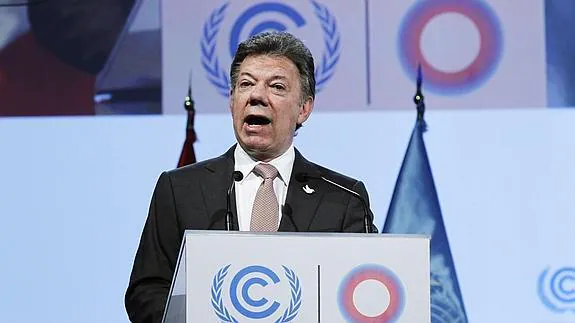 El presidente colombiano, Juan Manuel Santos. 