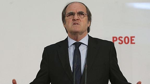 El candidato del partido a la Comunidad de Madrid, Ángel Gabilondo. 