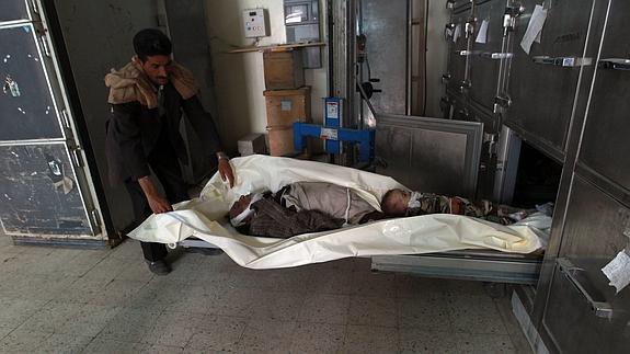 Dos de las úlltimas víctimas de los ataques en Yemen. 