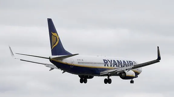 Un avión de Ryanair.