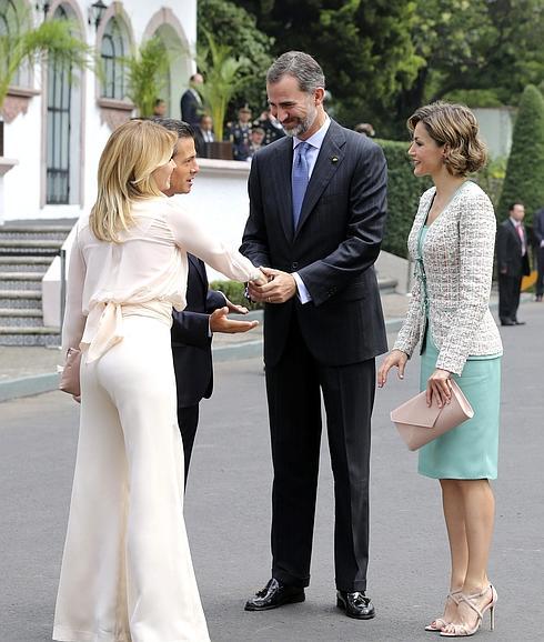 Los Reyes, con el presidente de Mexico y su esposa. 