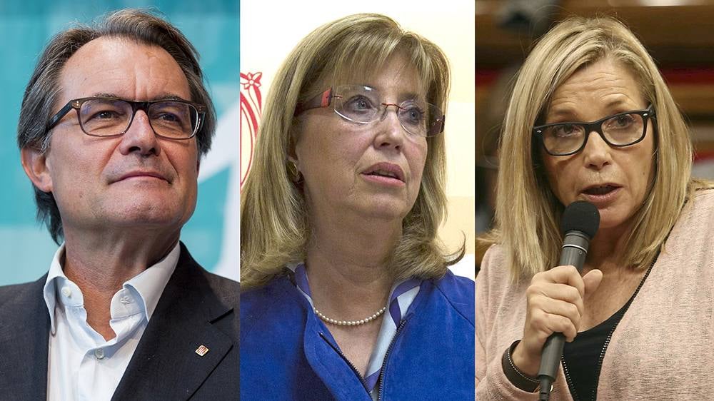 Artur Mas, Irene Rigau y Joana Ortega.