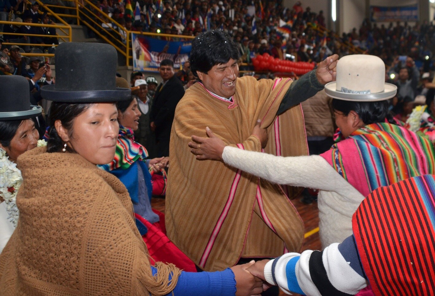 Evo Morales confía en el voto de los campesinos.