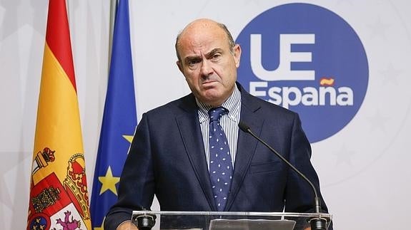 Luis de Guindos, en una reunión anterior del Ecofin.