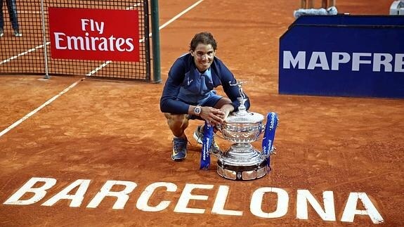 Rafa Nadal, tras la final del Godó. 