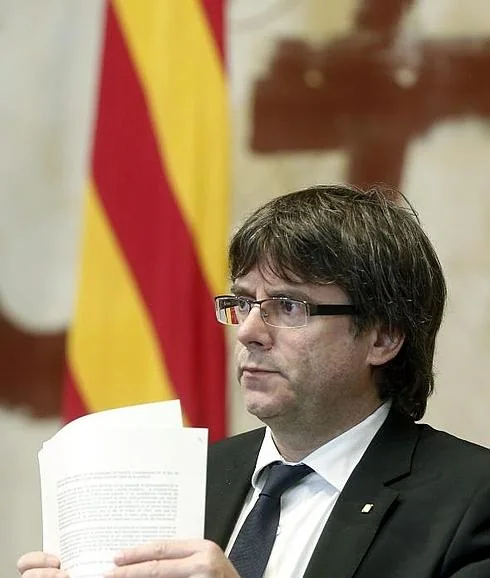 El presidente de la Generalitat, Carles Puigdemont. 