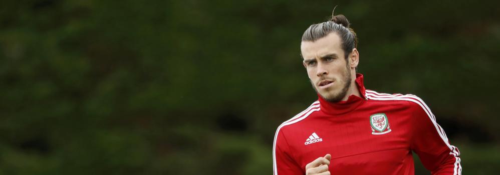 Bale, durante el entrenamiento con su selección. 