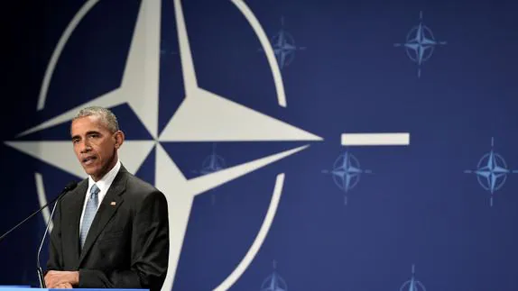 Barack Obama, durante su intervención en la cumbre de la OTAN de Varsovia.