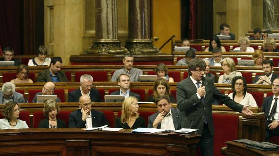 Sesión de control al Govern catalán.