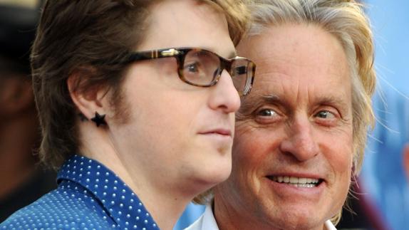 Cameron y Michael Douglas. 