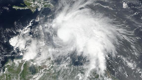 Imágenes de la NASA del huracán Matthew.