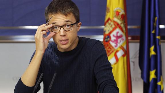 El portavoz parlamentario de Podemos, Iñigo Errejón.