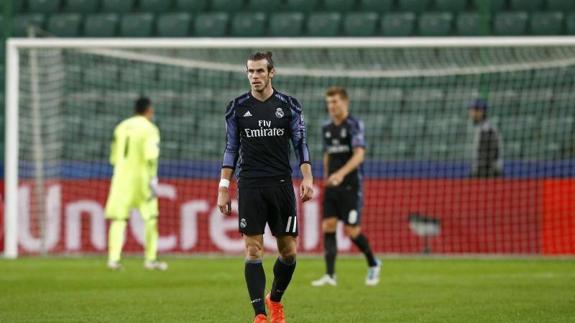 Gareth Bale, muy serio tras el empate. 