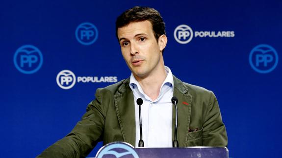 Pablo Casado, vicesecretario de Comunicación del PP.