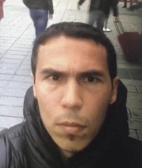 Imagen del sospechoso del atentado de Estambul.