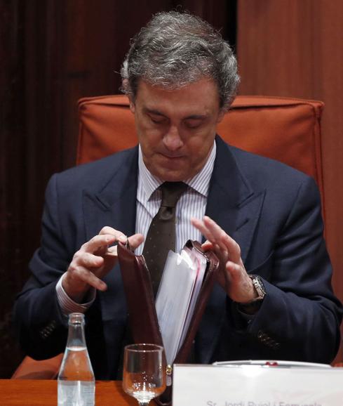 Jordi Pujol Ferrusola, en el Parlament. 