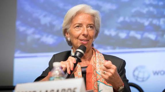 La presidenta del FMI, Christine Lagarde.