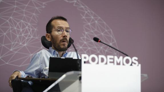 El secretario de Organización de Podemos, Pablo Echenique.