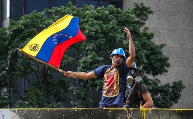 Protestas en Venezuela por el proceso constituyente.