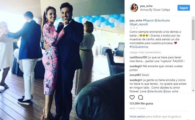 Paula Echevarría y David Bustamante.