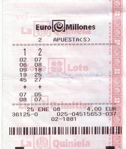 El boleto premiado con 76 millones.