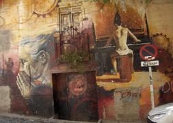 Foto de archivo de un grafiti del "Niño de las pinturas"./ QUICO CHIRINO