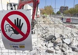 Bloqueadas. Las obras del metro acumulan cuatro meses de retraso. :: ALFREDO AGUILAR