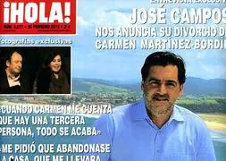 La infidelidad y divorcio de Carmen Martínez Bordiú y José Campos en la portada de '¡Hola!'