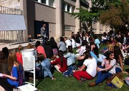 Universitarios dan clase fuera como forma de protesta :: FRANCIS J. CANO