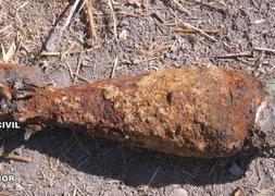 El proyectil era una granada de mortero de 80 mm