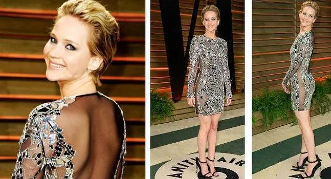 Glamour Oscar 2014: Jennifer Lawrence captada sin ropa interior enseñando |  Ideal