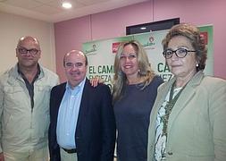 Manuel Fernández, Gaspar Zarrías, Trinidad Jiménez y Carmen Espín.:: LIÉBANA